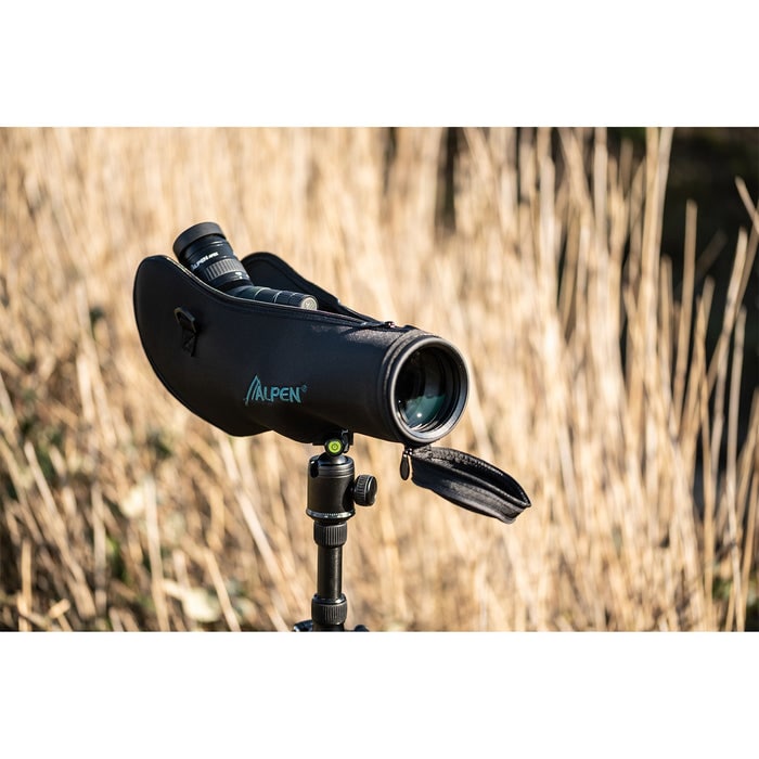 Alpen Apex XP 20-60x80mm ED Waterproof Spotting Scope Mounted on Tripod with Case and Lens Cover