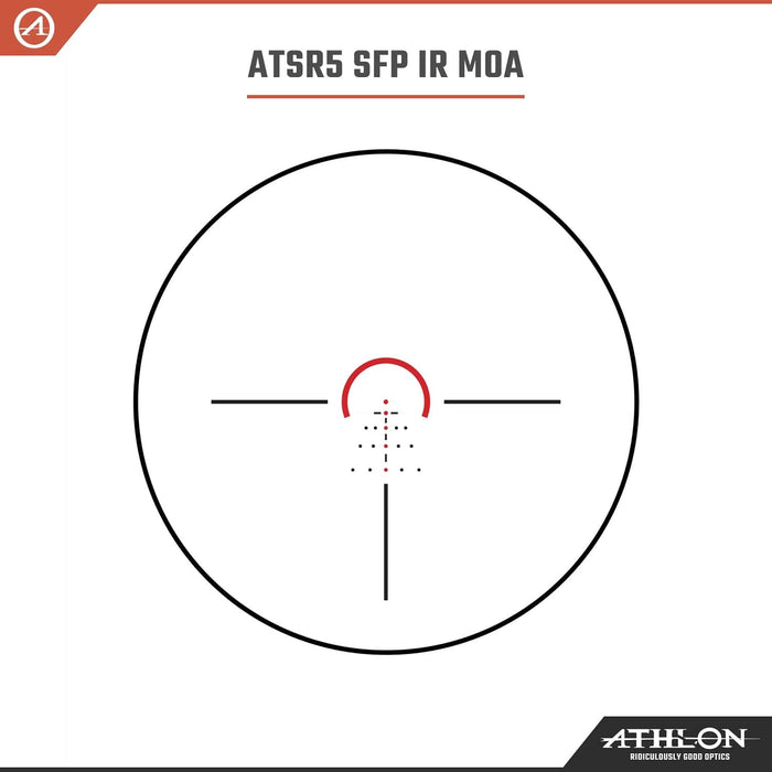 Athlon Optics Argos BTR GEN2 1-8x24mm ATSR5 SFP IR MOA Riflescope Reticle