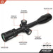 Athlon Optics Argos BTR GEN2 10-40x56mm BLR SFP MOA Riflescope Body Parts