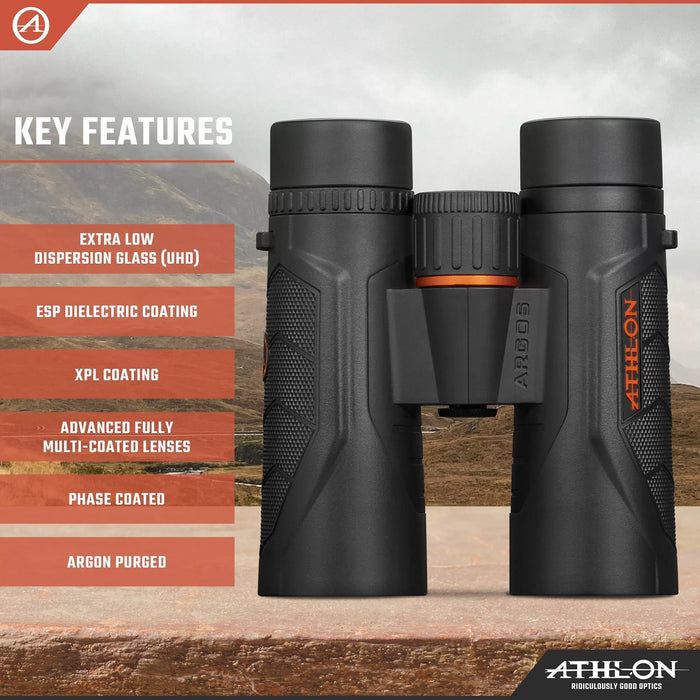 Athlon Optics Argos G2 10x42mm UHD Binoculars Key Features