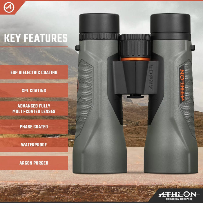 Athlon Optics Argos G2 12x50mm HD Binoculars Key Features
