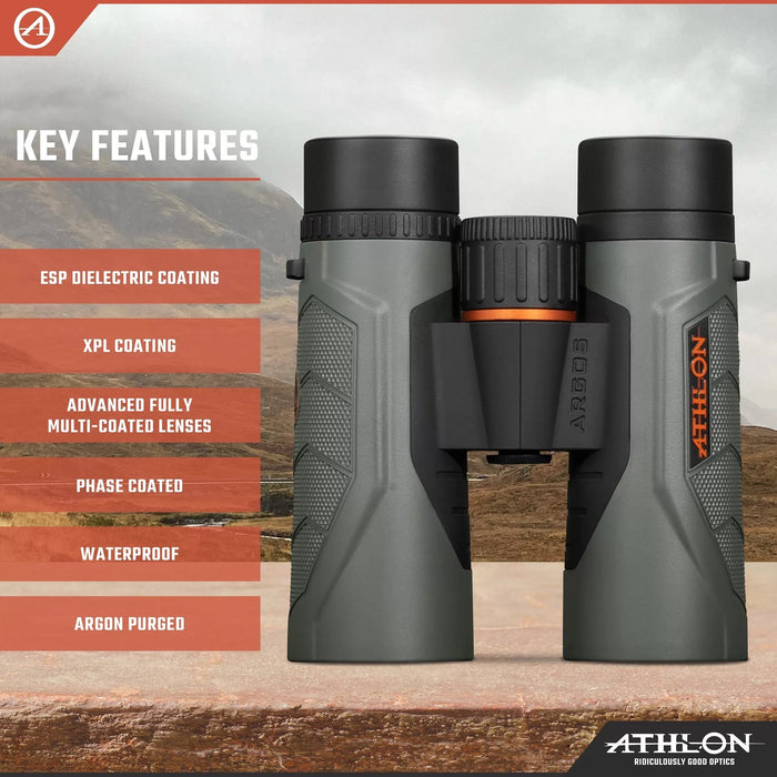 Athlon Optics Argos G2 8x42mm HD Binoculars Key Features