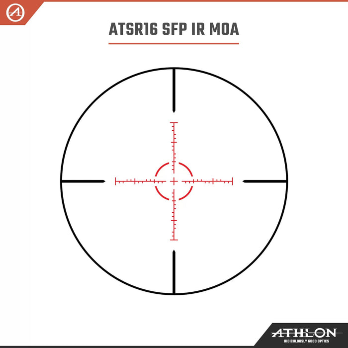 Athlon Optics Midas BTR GEN2 1-6x24mm ATSR16 MOA HD Riflescope Reticle