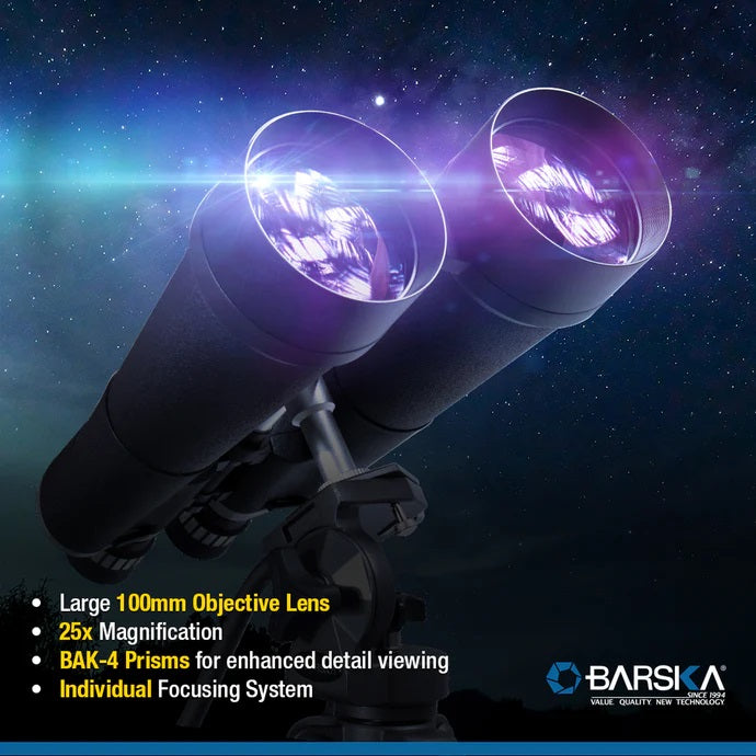 Barska 25-125x80mm Gladiator Zoom Binoculars Specifications