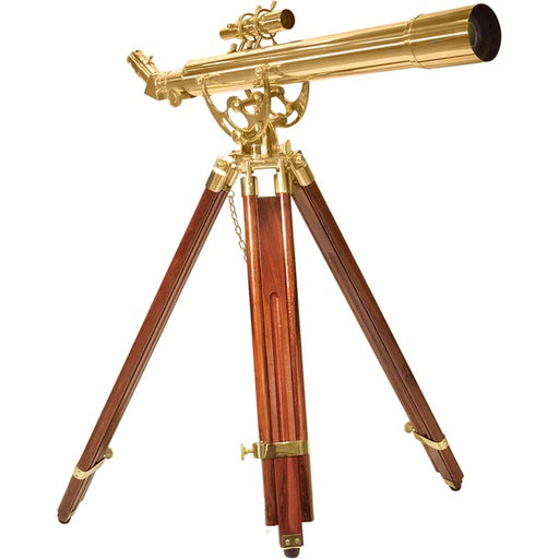 Barska 28x60mm Power Anchormaster Classic Brass Telescope with Mahogany Tripod