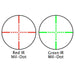 Barska 3-9x42mm IR Contour External Target Turrets Compact Rifle Scope Red and Green IR Mil-Dot Reticle