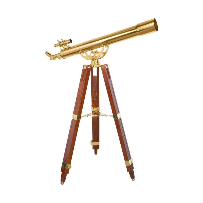 Barska 36x80mm Anchormaster Classic Brass Telescope with Mahogany Tripod