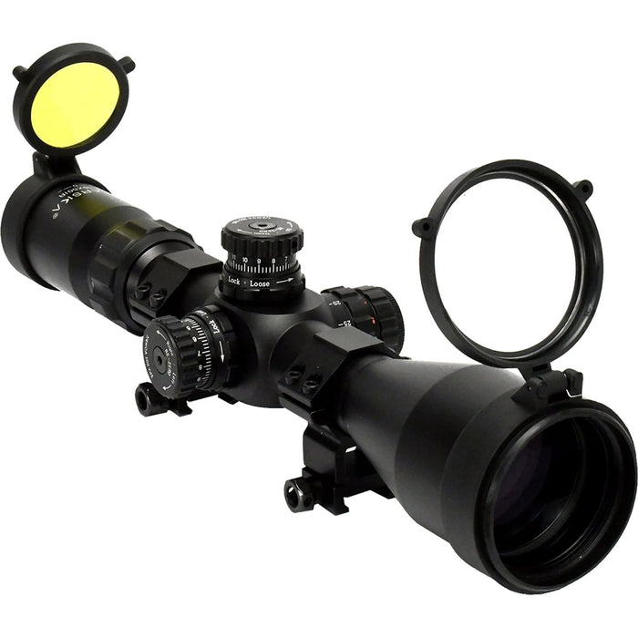 Barska 4-16x50mm IR Tactical Rifle Scope with First Focal Plane Trace MOA Reticle Objective Lens Cap