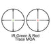 Barska Contour 3-9x42mm IR Compact Rifle Scope with Trace Reticle IR Green & Red Trace MOA