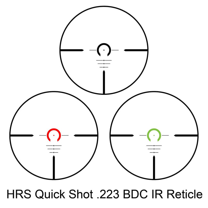 Barska Level 1-4x 24mm HD Rifle Scope BDC IR Reticle