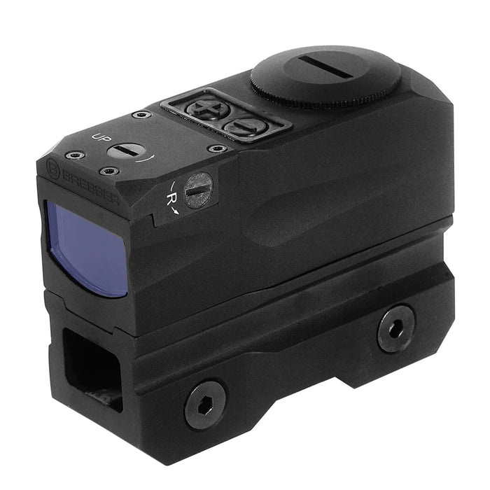 Bresser OMNI-4 Red Inverted Reflex Sight in High Co-Witness Mount Rear Profile