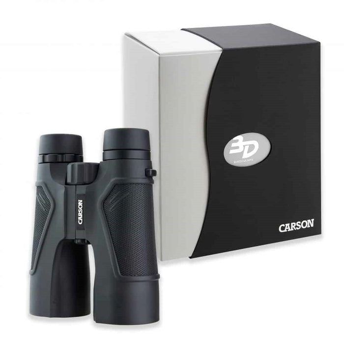 Carson 3D Series 10x50mm HD Binoculars with ED Glass Body with Box