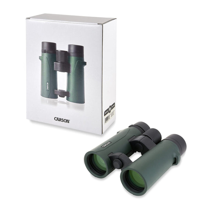 Carson RD Series 10x42mm HD Compact Binoculars Body and Box