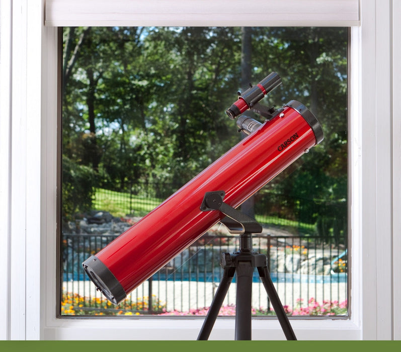 Carson Red Planet 35-78x76mm Newtonian Telescope with Digiscoping Adapter Outdoors