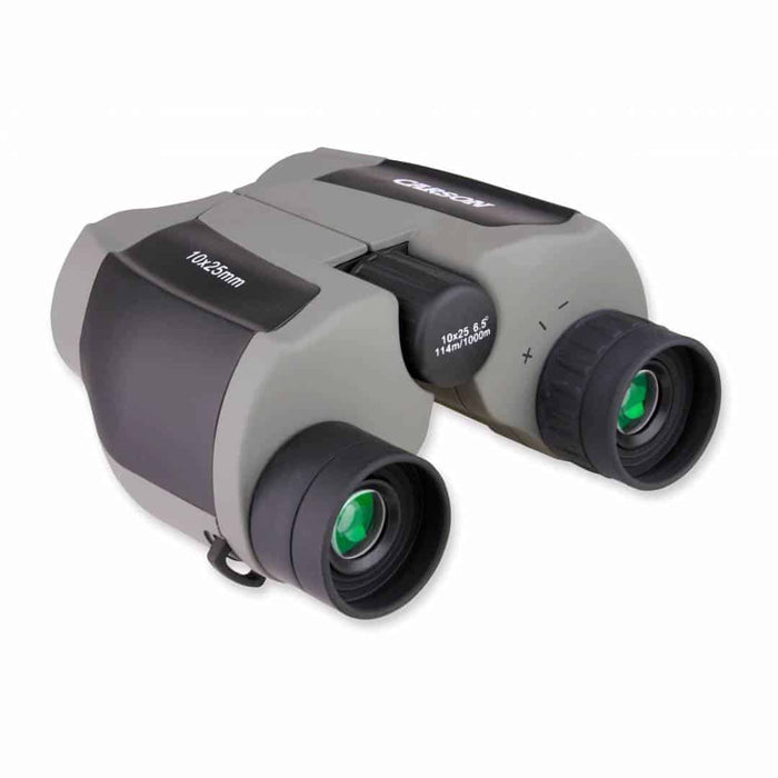 Carson ScoutPlus™ 10x25mm Compact Binoculars Eyepieces and Focuser