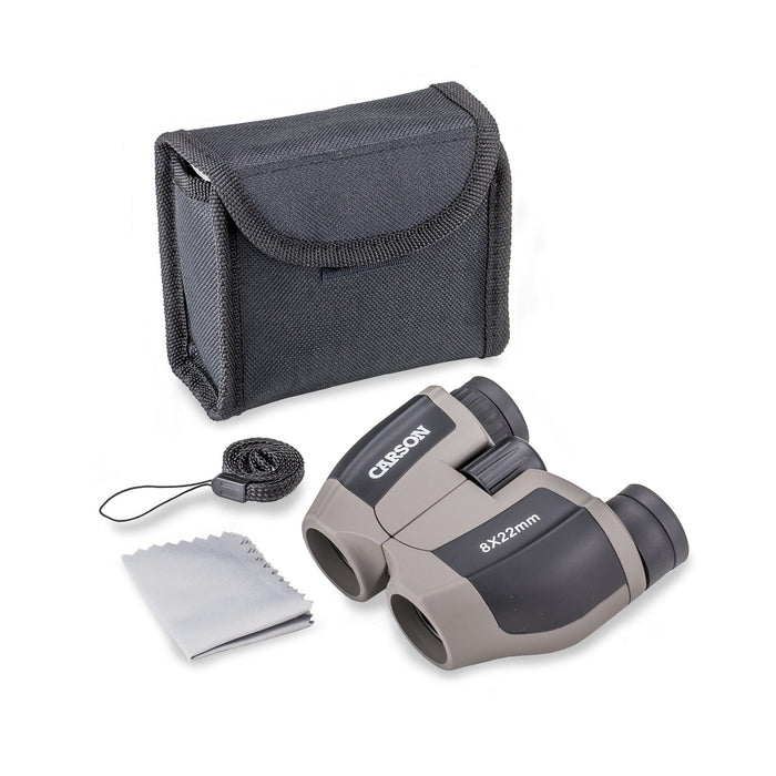 Carson Scout™ Series 8x22mm Compact Binoculars Included Accessories
