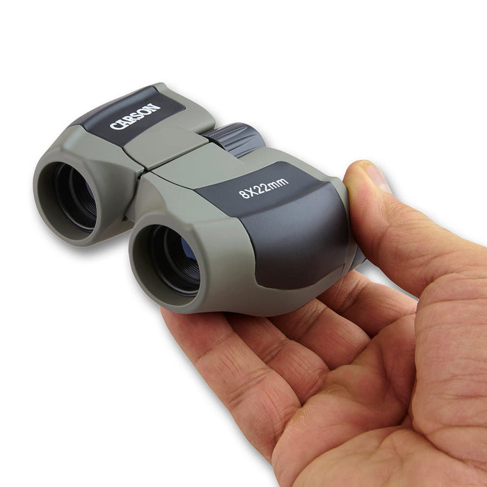 Carson Scout™ Series 8x22mm Compact Binoculars on Hand
