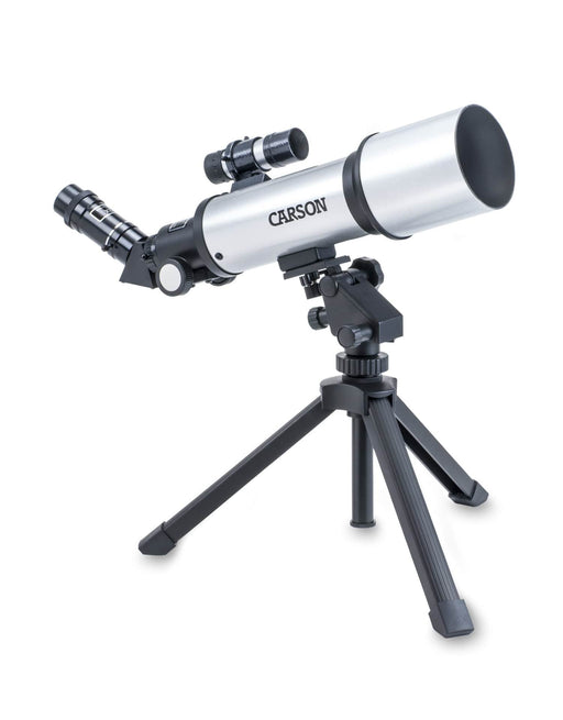 Carson SkyChaser™ 133.5x70mm Refractor Telescope with Tabletop Tripod