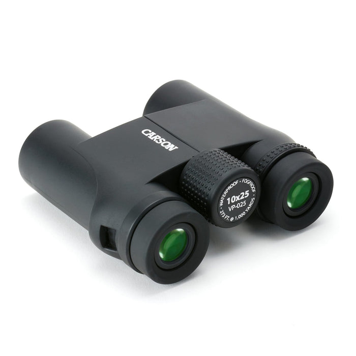 Carson VP Series 10x25mm HD Compact Binoculars Eyepieces and Focuser