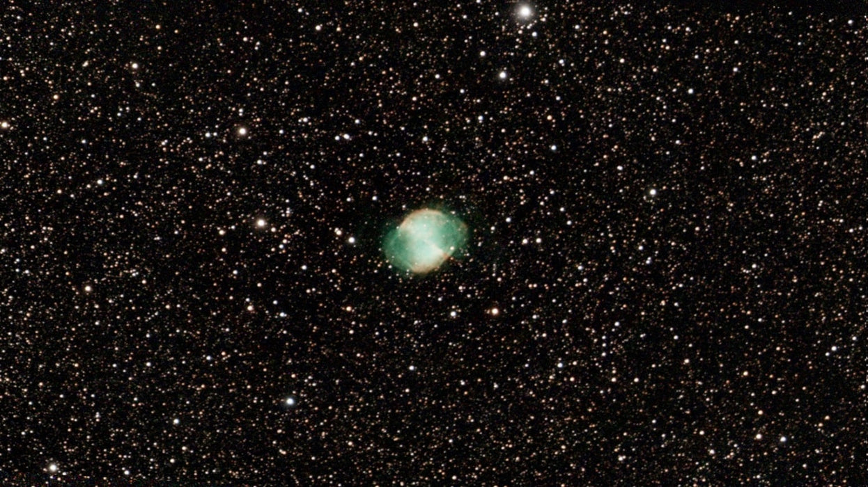 Dumbbell Nebula without the Vaonis Vespera Dual Nebula Band Filter 