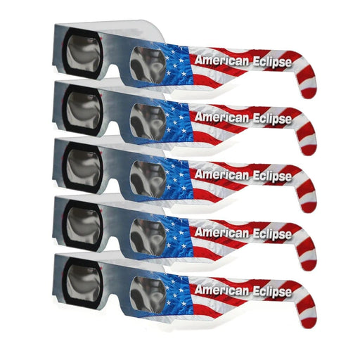 Daystar American Eclipse Style Not Dated Eclipse Solar Glasses - 5 Pack