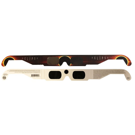 Daystar Generic Style Not Dated Eclipse Solar Glasses Body Front and Back Profile
