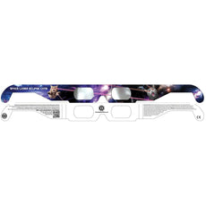 Daystar Laser Cats (Purrrpleier) Style Funner Eclipse Solar Glasses Body Front and Back Profile
