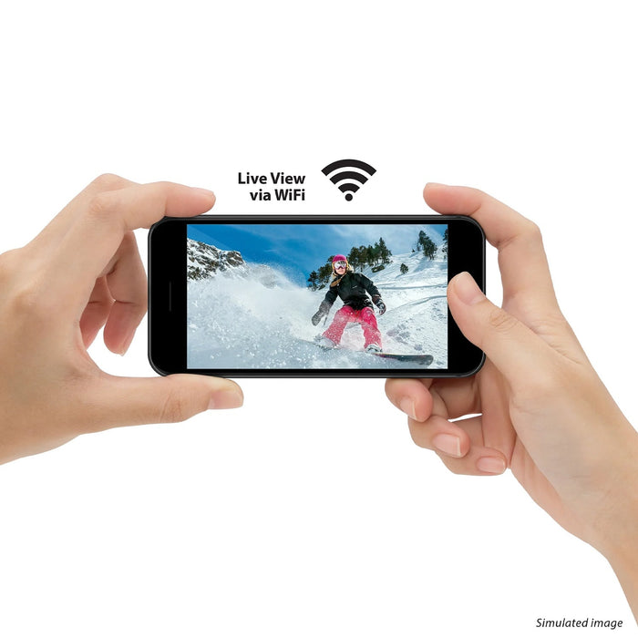 Explore One 4K Action Camera with WiFi Live View via WiFi