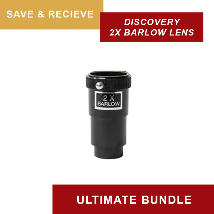 Explore One Gemini II Flat Black 70mm AZ Mount Telescope Ultimate Bundle 2x Barlow Lens