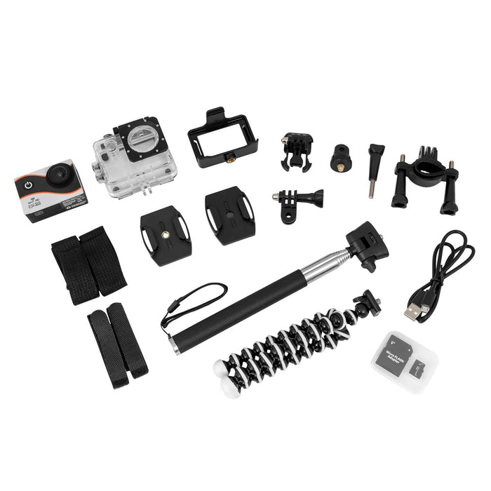 Explore One HD WiFi Action Camera Included Accessories