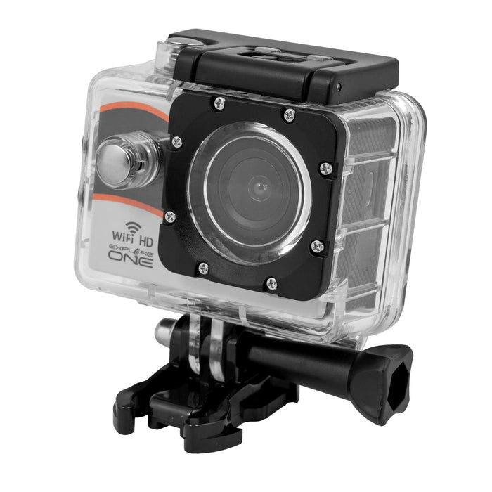 Explore One HD WiFi Action Camera with Waterproof Case Side Profile Right