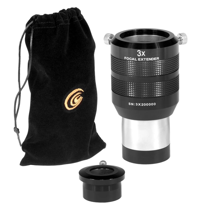 Explore Scientific 2-Inches 3x Focal Extender Body with Pouch