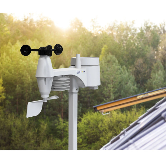 Explore Scientific 5-in-1 WiFi Professional Weather Station with Weather Underground Sensor Outdoors