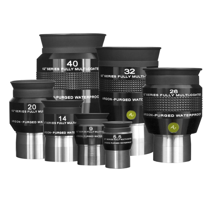 Explore Scientific 62° Series 32mm Waterproof Eyepiece Set Of 62 Degree Series Eyepieces