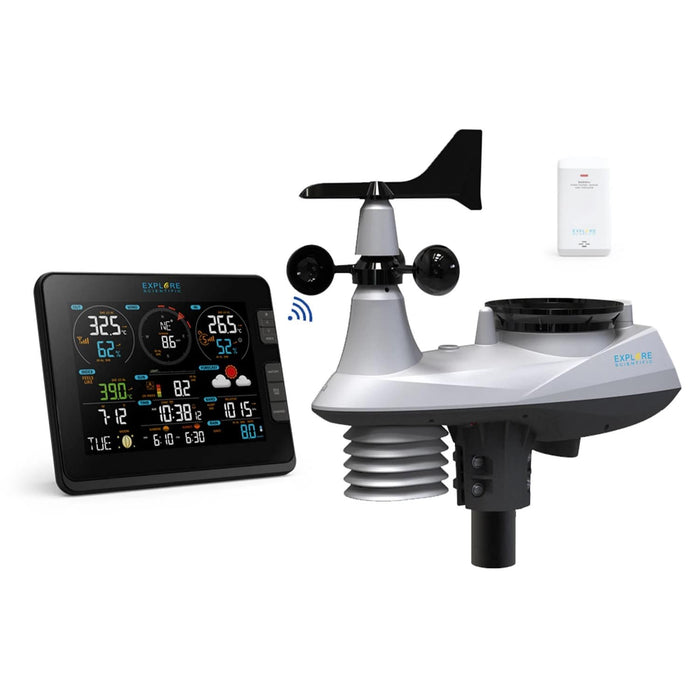 Explore Scientific 7-in-1 WiFi Professional Weather Station with Weather Underground