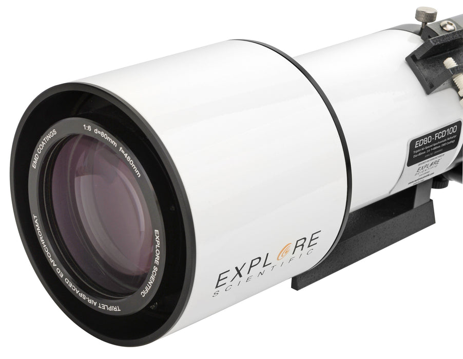 Explore Scientific ED 80mm - FCD100 Series Air-Spaced Triplet Refractor Telescope Objective Lens