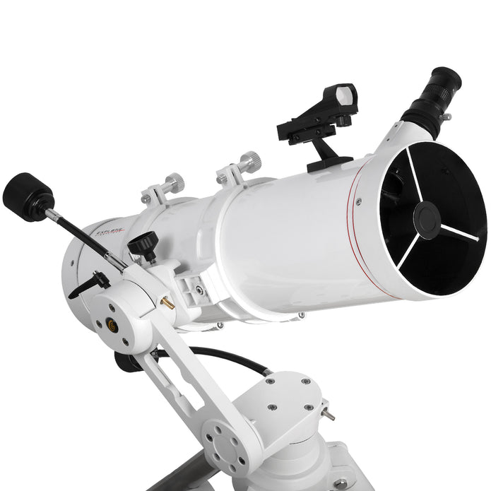 Explore Scientific FirstLight 130mm Newtonian - Ultimate Bundle Package - with Twilight I Mount & Bonus Accessories Body Telescope