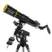 Explore Scientific FirstLight 80mm f/8 CF Refractor Telescope w/ iEXOS Go-To Mount with Solar Filter