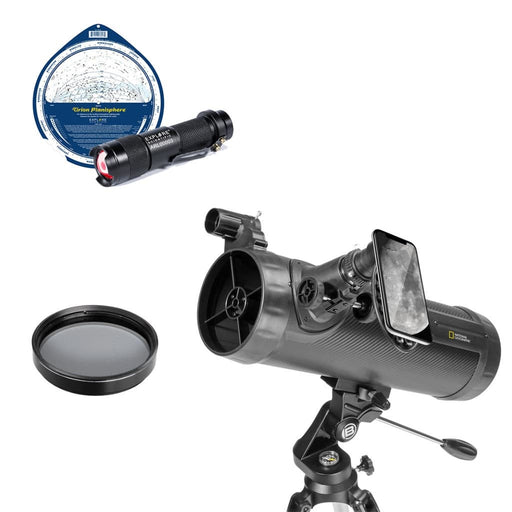 Explore Scientific National Geographic NT114CF 114mm Reflector Telescope - Ultimate Bundle Package