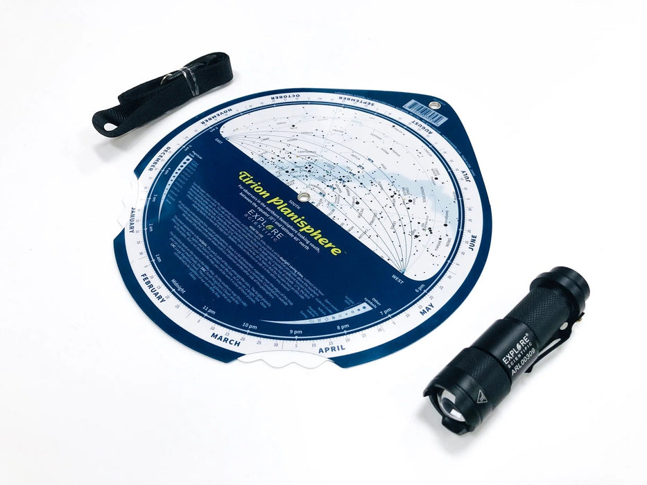 Explore Scientific Tirion Double-Sided Multi-Latitude Planisphere South Part with Astro R-Lite