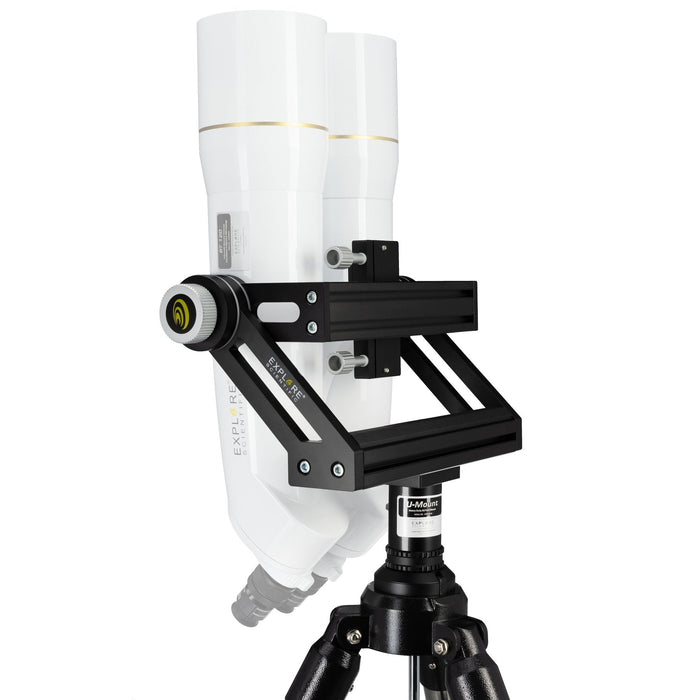 Explore Scientific U-mount with Tripod for Large Binoculars Front Profile Mounted with Binocular Upwards