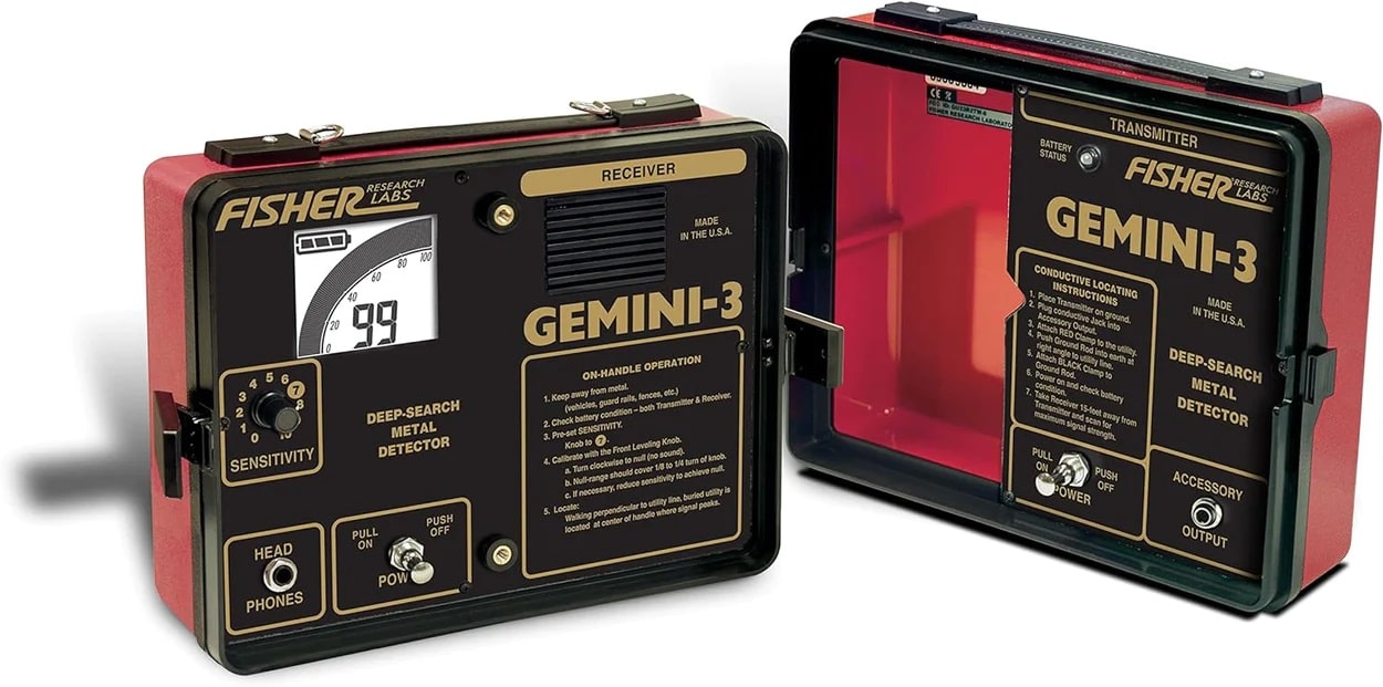 Fisher Gemini-3 Two Box Metal Detector