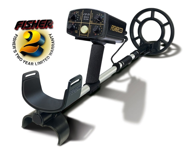 Fisher Labs CZ21 Underwater Metal Detector with 10-Inch Search Coil Limited 2 Year Warranty