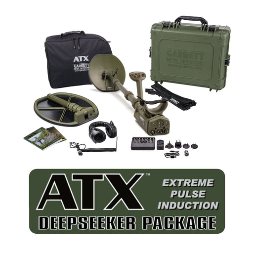 Garrett ATX Deepseeker Package With 11-Inch x13-Inch Mono and 20-Inch Coil Full Package