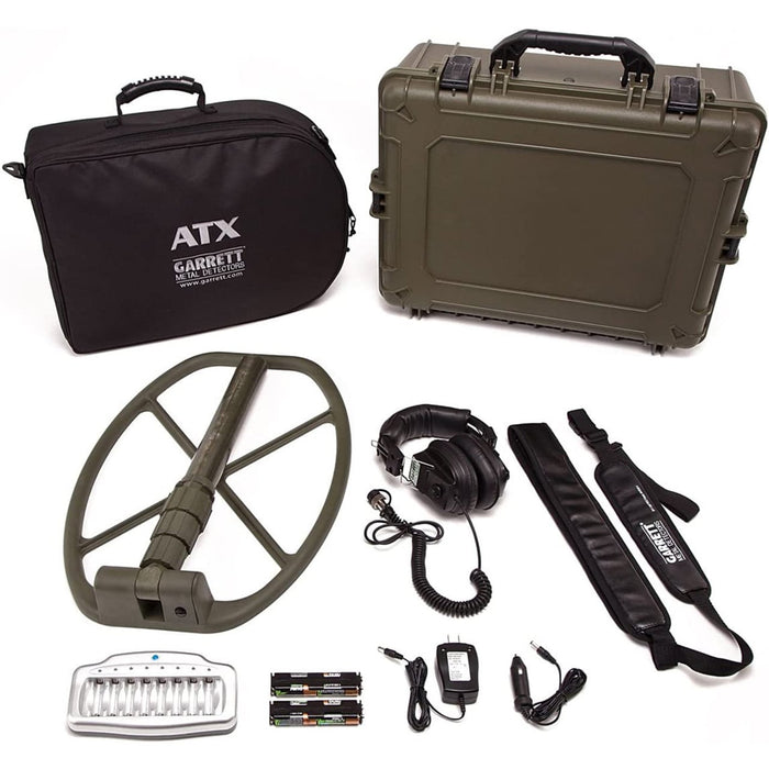 Garrett ATX Pulse Induction Metal Detector with 11-Inchx13-Inch DD Coil Included Accessories