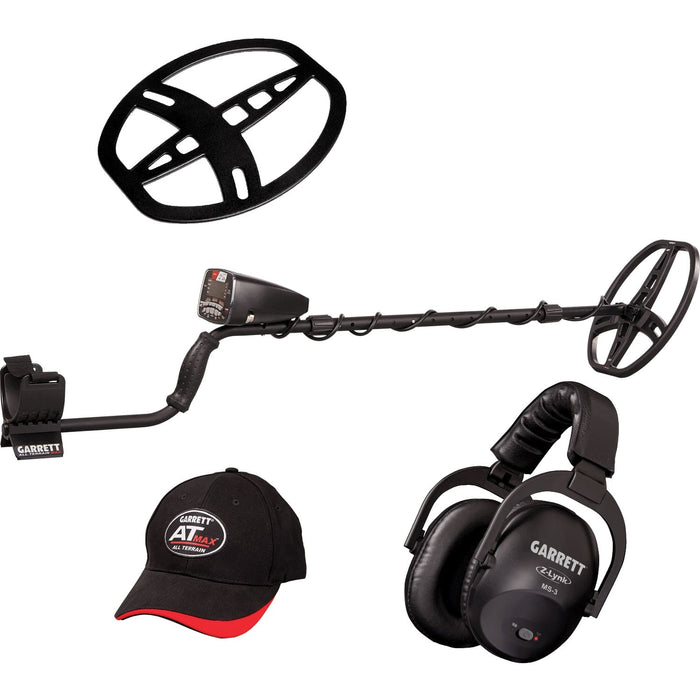 Garrett AT Max International with Z-Lynk Metal Detector Body and Included Accessories