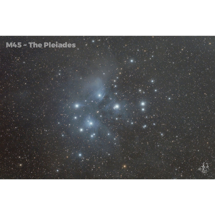 Image Captured Using Explore Scientific FirstLight 130mm f/4.6 Newtonian Telescope with iEXOS-100 PMC-Eight Equatorial Tracker System The Pleiades