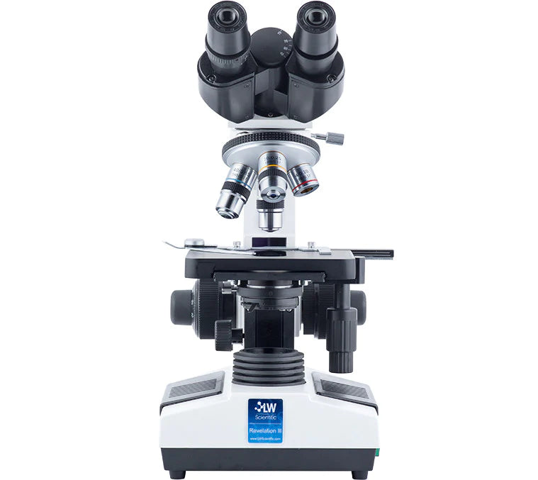 LW Scientific Revelation III DIN - 4 Objective Microscope Binocular