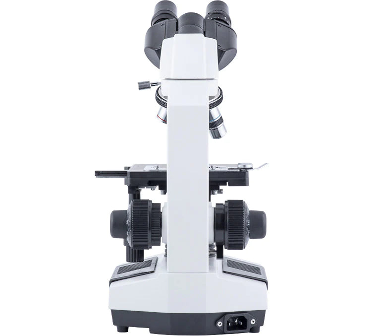 LW Scientific Revelation III DIN - 4 Objective Microscope Binocular Back Profile