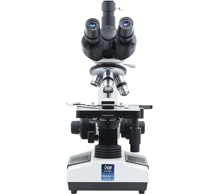 LW Scientific Revelation III DIN - 4 Objective Microscope Trinocular